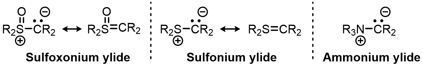 While phosphorus ylides are most common, there are many other analogous ylides: