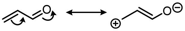 π bonds separated by a single bond