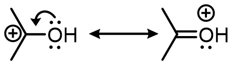 atom with lone pair adjacent to an empty atomic orbital