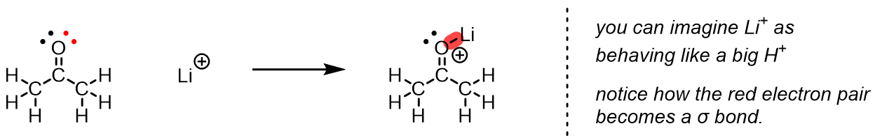 Commonly, a Lewis acid-base reaction is described as a reaction between an electron pair donor and an electron pair acceptor. For organic chemists, Le