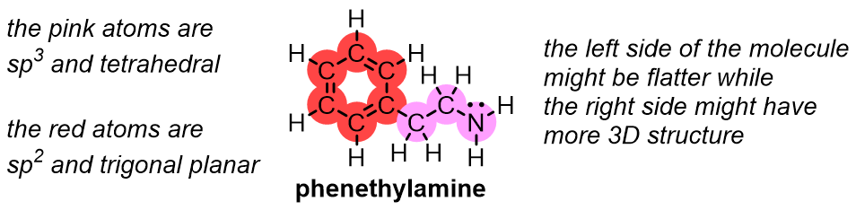 Here is an example for the central nervous system stimulant phenethylamine: