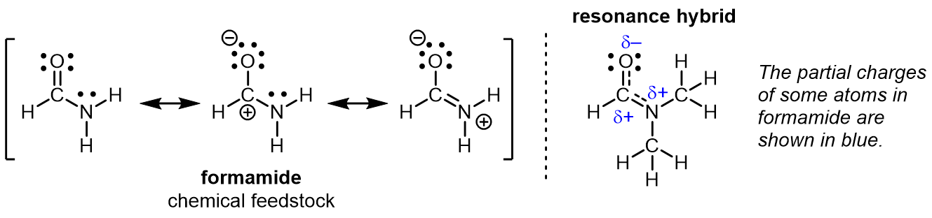 In cases where the resonance forms are not degenerate, their relative importance will be reflected in molecule as well. This concept is used in organi